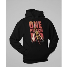 Sevbano One Punch Baskılı Unisex Oversize Anime Karakter Hoodie
