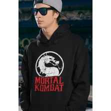Sevbano Mortal Kombat Baskılı Unisex Oversize Anime Hoodie