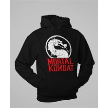 Sevbano Mortal Kombat Baskılı Unisex Oversize Anime Hoodie