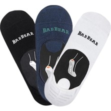 Bad Bear Core Zero Beyaz Lacivert Siyah 3'lü  Babet Çorap