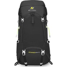 Go Veform Outdoor Kamp ve Yürüyüş Sırt Çantası (60+5 Litre) Siyah 1617