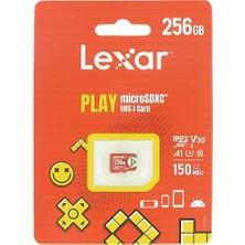 Lexar 256GB Play 160MB V10 Uhsı Micro Sd Hafıza Kartı