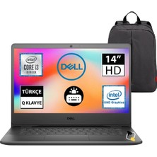 Dell Vostro 3400 Intel I3-1115G4 8gb Ram 256GB SSD Intel UHD Graphics 14" Fhd Işıklı Klavye Freedos Dizüstü Bilgisayar+Snertech Çanta