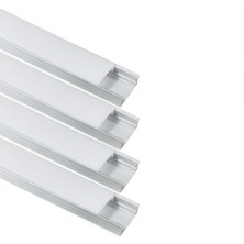 Sese Alüminyum LED Kanalı LED Profili ve Üst Kapağı 4 Boy 12 Metre Boş Kasa 724-01