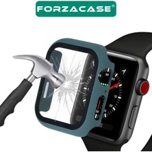 Forzacase Apple Watch 10 42MM Önü Kapalı Ekran Korumalı Sert Rubber Kılıf - FC015