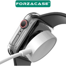 Forzacase Apple Watch 10 42MM Önü Kapalı Ekran Korumalı Sert Rubber Kılıf - FC015