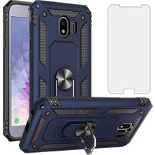 Teleplus Samsung Galaxy J4 Kılıf Armor Tank Holder Hard Shockproof + Ekran Koruyucu