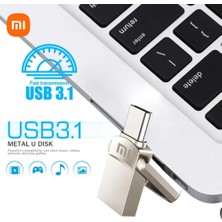 Laula Xiaomi 2tb Type-C ve USB Flash Bellek Otg Çift Giriş Premium Mini