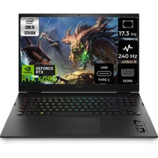 Hp Omen 17-CK2012NT Intel Core I9 13900HX 64GB 4tb SSD RTX4090-16GB WIN11 Pro 17.3" 240 Hz Taşınabilir Bilgisayar 892Q8EA-16