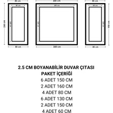 Diecor Boyanabilir Dekoratif Hazır Kesimli Duvar Çıtası Kolay Kurulum Salon Antre Modern Tasarım