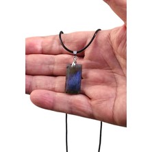 Pozitif Doğal Taş Işıltılı Labradorit Kolye 326-4