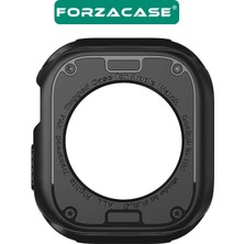 Forzacase Apple Watch 10 46MM ile Uyumlu Önü Açık Armor Silikon Tpu Kasa Koruyucu Kılıf - FC794