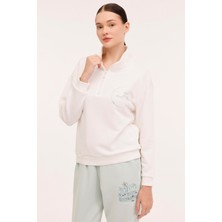 Kinetix Wl Lıllıe 16BT131 4pr Ekru Kadın Sweatshirt