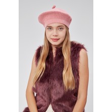 Kadın Kışlık Şık  Fransız Ressam Düz Örgü Bere Şapka