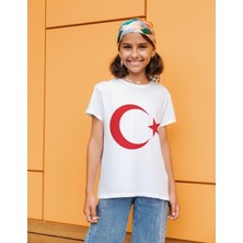 Alpşan Ticaret Ay Yıldız Tişört Türk Bayrağı Tişört 29 Ekim Ay Yıldız Baskılı Çocuk T-Shirt