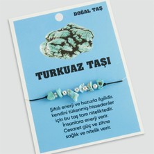 Hg.Aksesuar Turkuaz Doğaltaşlı Ip Bileklik