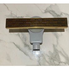 Vegalıne 50 cm Gold Yersifonu Paslanmaz 304 Duş Kanalı Banyo Gideribanyo Süzgeci