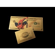 Spider Man 24 Ayar Altın Kaplama 1 Milyon Dolar Banknot Sertifikalı