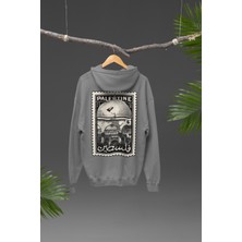 Nulivez Filistin Tasarımı Sırt Baskılı Yüksek Kalite Kapüşonlu Kanguru Cepli Unisex Oversize Sweatshirt