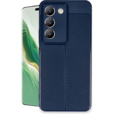 Newface Vivo V30 Lite 4g Kılıf Auto Focus Deri Desen Silikon Arka Kapak