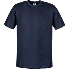 Mesay Bisiklet Yaka Lacivert Kısa Kol Tshirt