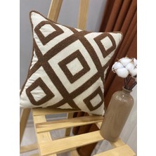 Punch (Panç) Nakışlı %100 Pamuklu Kumaş Kırlent Kılıfı