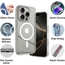 CepStok Apple iPhone 16 Pro Magsafe Destekli Şeffaf Telefon Kılıfı