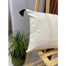 Punch (Panç) Nakışlı %100 Pamuklu Kumaş Kırlent Kılıfı