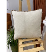 Punch (Panç) Nakışlı %100 Pamuklu Kumaş Kırlent Kılıfı