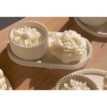 Meltt Candle 3'lü Şakayık Set Dekoratif Mum