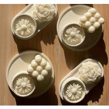 Meltt Candle 3'lü Şakayık Set Dekoratif Mum