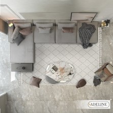 Adeline Home Natura 310 Bukleli Modern Toz Vermeyen Salon Mutfak Balkon Halısı