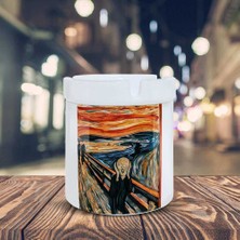 Edvard Munch Çığlık Sanat Eseri Baskılı Küllük Kül Tablası-0578