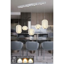 Avizemoda Torino 5'li Power Ledli Kumandalı Modern Avize