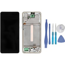 Tkgz - Samsung Galaxy A33 5G SM-A336 Lcd Ekran Dokunmatik - A -Kalite ÇITALI BEYAZ + TAMİR SETİ