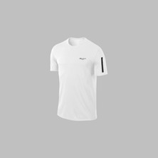 Poseidon Storm  Büyük Beden Erkek Beyaz Özel Supra Penye Kumaş Şık Tshirt-Eşofman Takımı (4xl- 10XL)