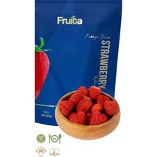 Fruita Bütün Çilek - Dondurularak Kurutulmuş - Kuru Meyve Cipsi - Freeze Dried Strawberry 15GR