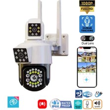 Pro 3039 Dual Lens Akıllı Kamera Wifi O-Kam Pro Türkçe Uygulama Güvenlik Kamerası