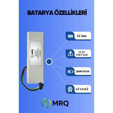 MRQ Xiaomi Mi Vacuum Mop 1c Uyumlu Robot Süpürge Bataryası (Orijinal Kapasite) 2600MAH Batarya