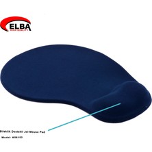 Elba K06152 Bileklikli Jel Mouse Pad Mavi