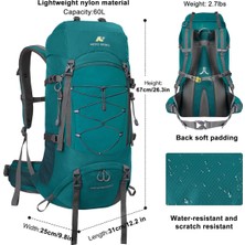 Go Veform Outdoor Kamp ve Yürüyüş Sırt Çantası (60 Litre) Lacivert 9032