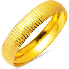 ÇGK KUYUMCULUK 14 Ayar Çizgili Hediyelik Altın Bilezik 14HDY003