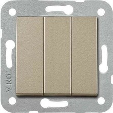 Viko Artline Novella Bronz Üçlü Anahtar Çerçevesiz 92605268