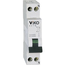 Viko 1x6 Amper 1 Fazlı C Tipi 4.5 Ka Otomatik Sigorta 4VTB-1C06