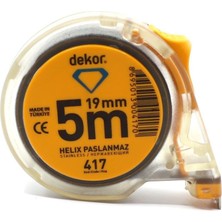 Dekor Şerit Metre Helix Paslanmaz 5 x 19 KOD:417