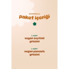 Organik Vegan Tuzlu Grissini Atıştırmalık Paketi - 4 Adet (2 Çeşit)