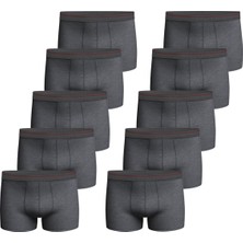 Erkek 10 Adet Likralı Slim Fit İnce Kumaş Günlük Kullanıma Uygun Özel Paketinde Ekonomik Boxer
