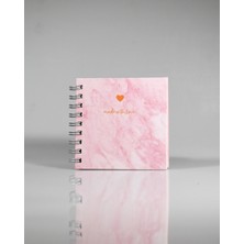 Melnio Pembe Mermer Spiralli Not Defter