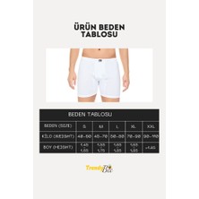 Erkek Penye Kumaş Uzun Paçalı Likralı Külot 6'lı Paket
