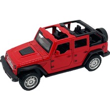 Gokidy Diecast Metal Çek Bırak 4x4 Jeep